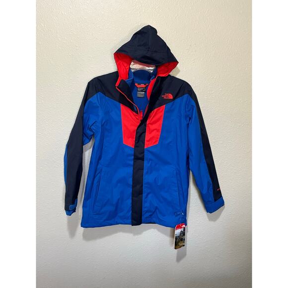 NWT Boys Kids North Face 2 in 1 Hyvent Coat Jacket Snow Fleece size Large 14/16